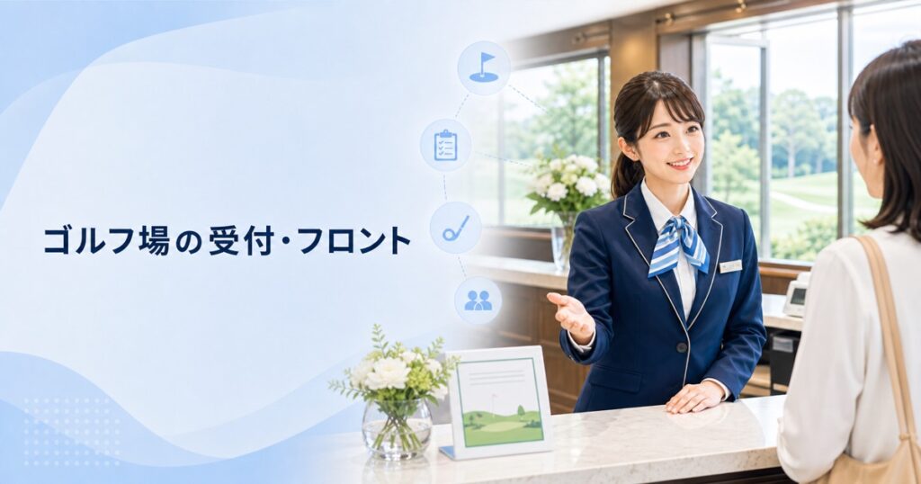 ゴルフ場・ゴルフ練習場の受付・フロントの仕事内容｜1日の流れ・向いている人・未経験の始め方