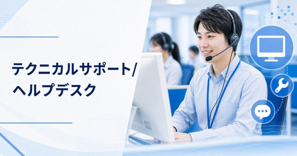 テクニカルサポート・ヘルプデスクの仕事｜仕事内容・きつさ・向いている人・未経験の始め方